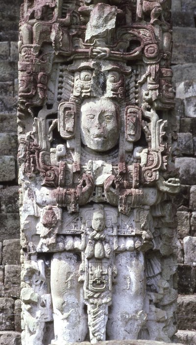 Stele N di Copan, Periodo Classico Tardo, 764 d.C. da Mayan